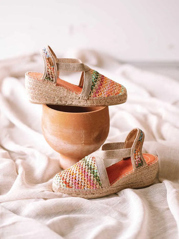 Alpargatas mujer - Alpargata vegana en rafia multicolor | TERRA-NZ  - Toni Pons  