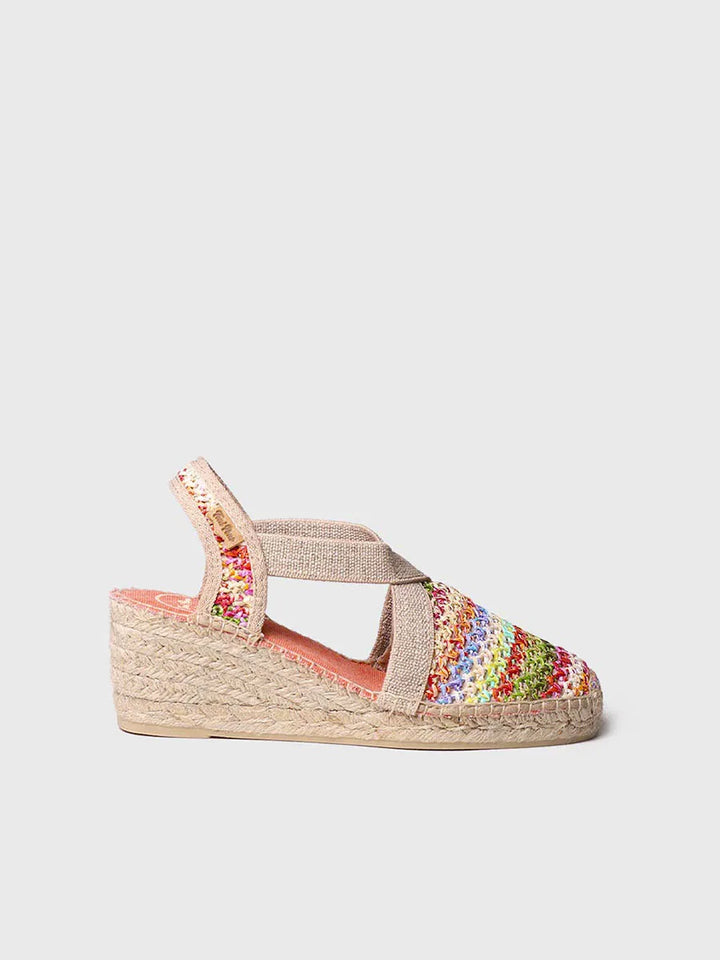 Alpargatas mujer - Alpargata vegana en rafia multicolor | TERRA-NZ  - Toni Pons  