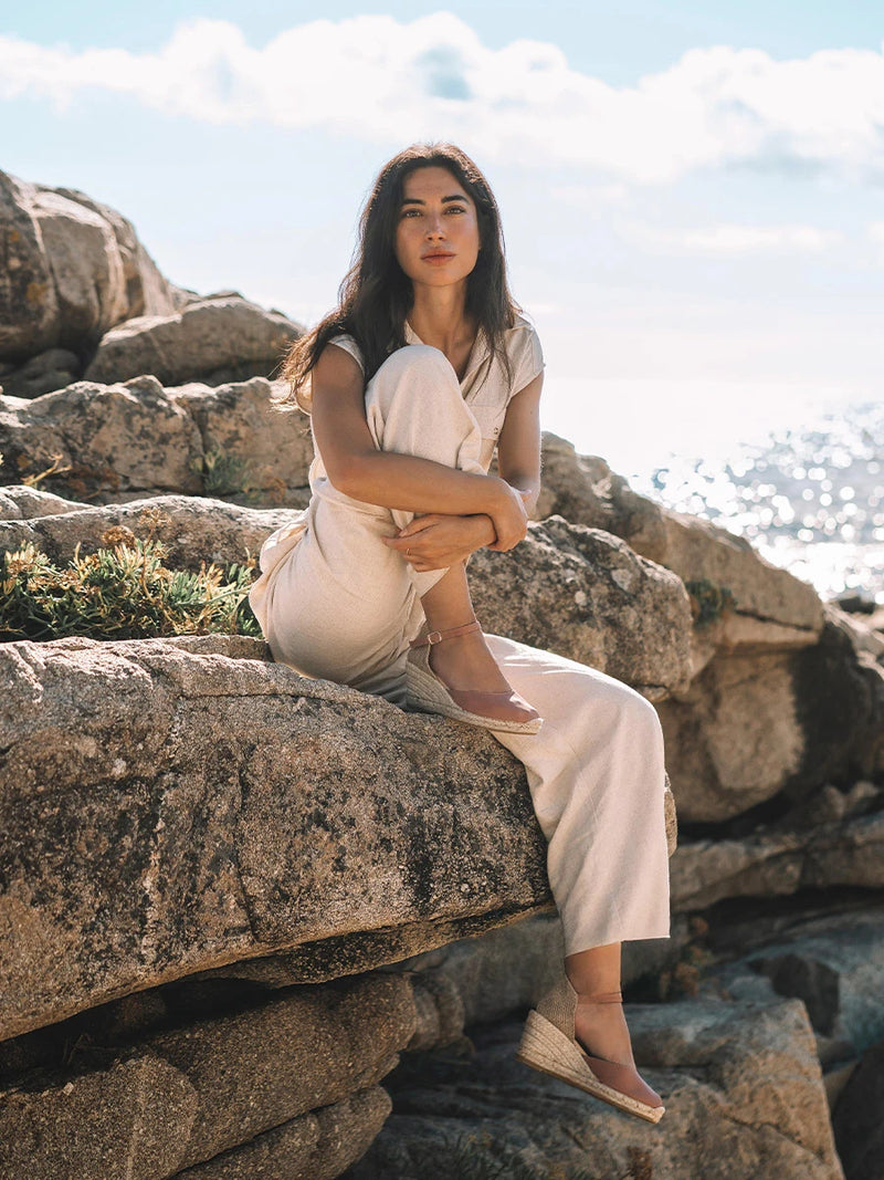  - Alpargata de mujer de cuña en piel con pulsera | TIANA  - Toni Pons  