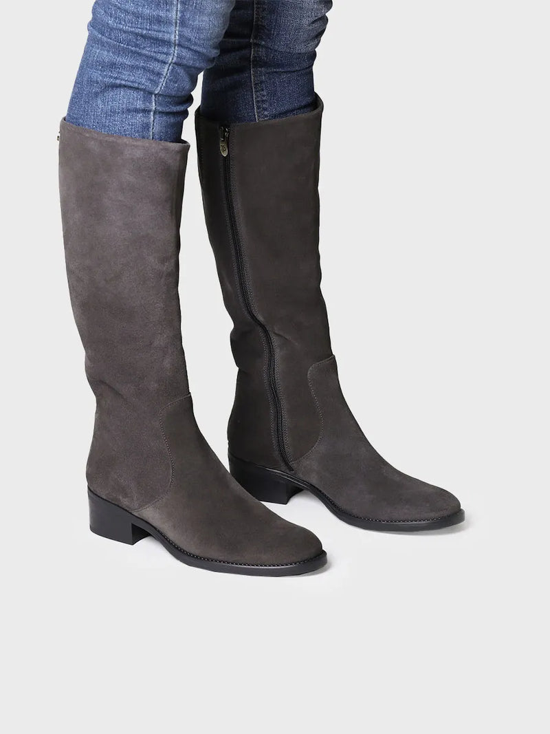 botas mujer - Bota alta para mujer en serraje | TIROL-SY  - Toni Pons  