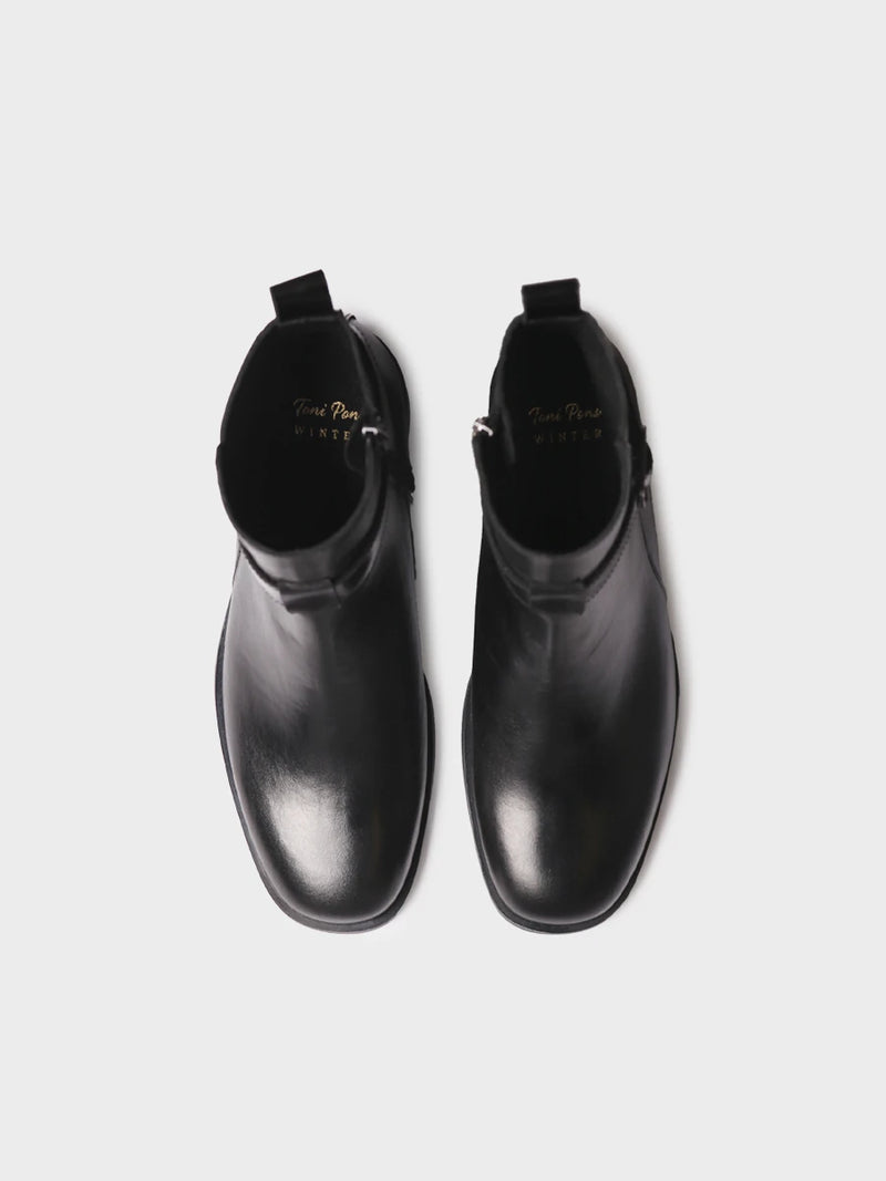 Botines mujer - Botín en piel con hebilla para mujer | TOLEDO-P  - Toni Pons  