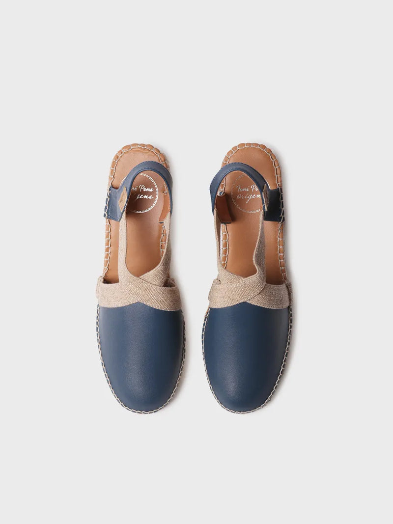 alpargatas mujer - Alpargata de piel con cuña media para mujer | TOSSA  - Toni Pons  